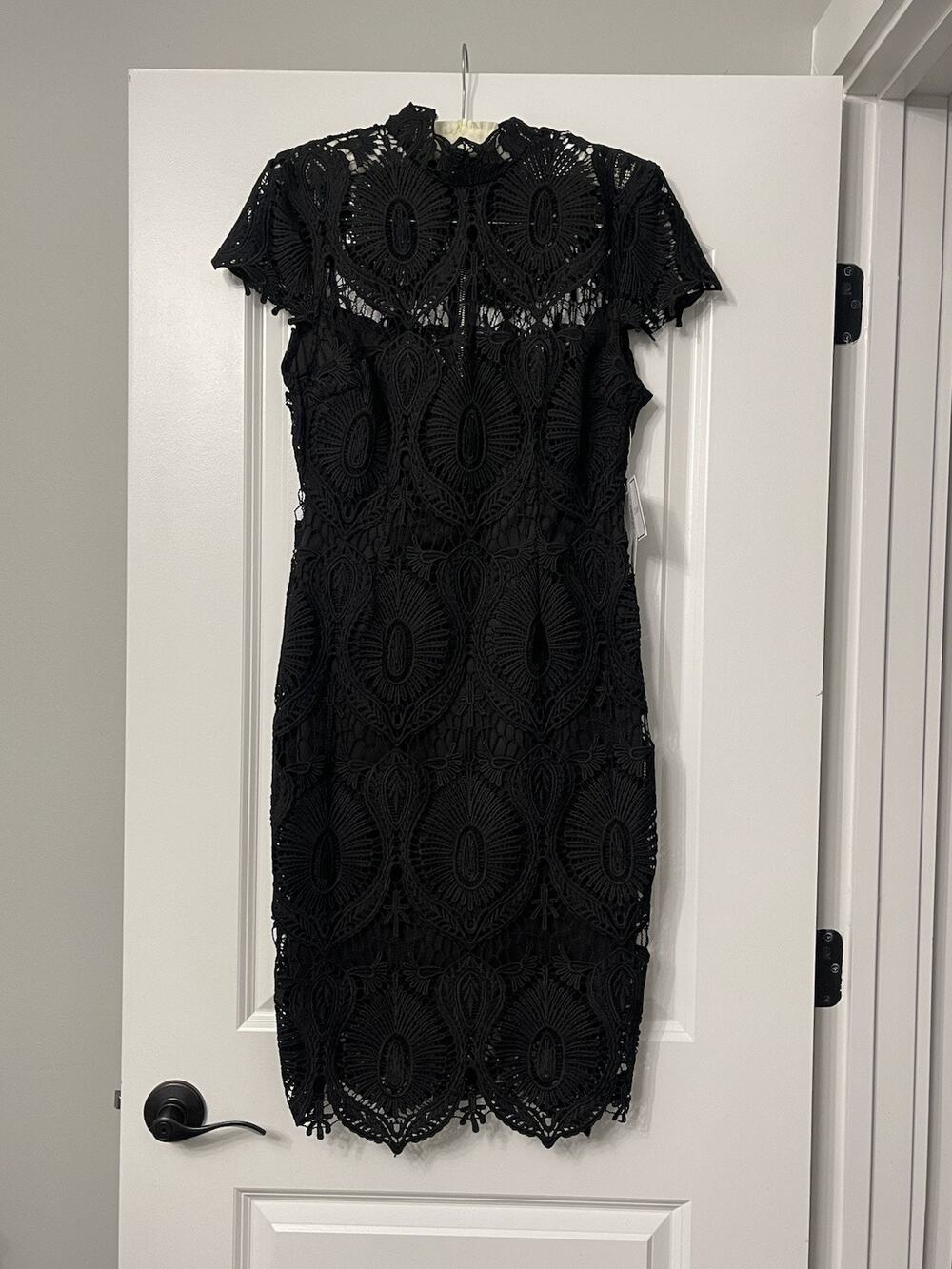 NWT Crochet Black Lace Dress Sz 6 Whimsigoth, Little black dress Cocktail Dress